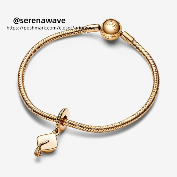 Pandora Graduation Cap Dangle Charm - Picture 3 of 5